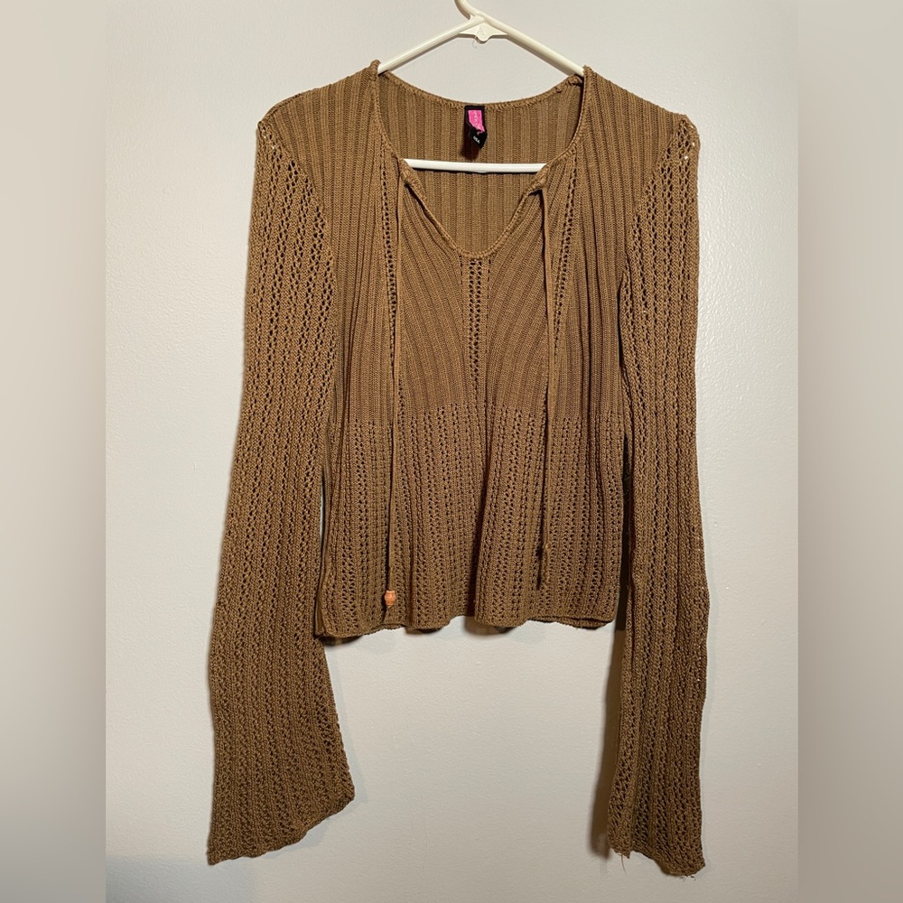 Bohemian style knit sweater